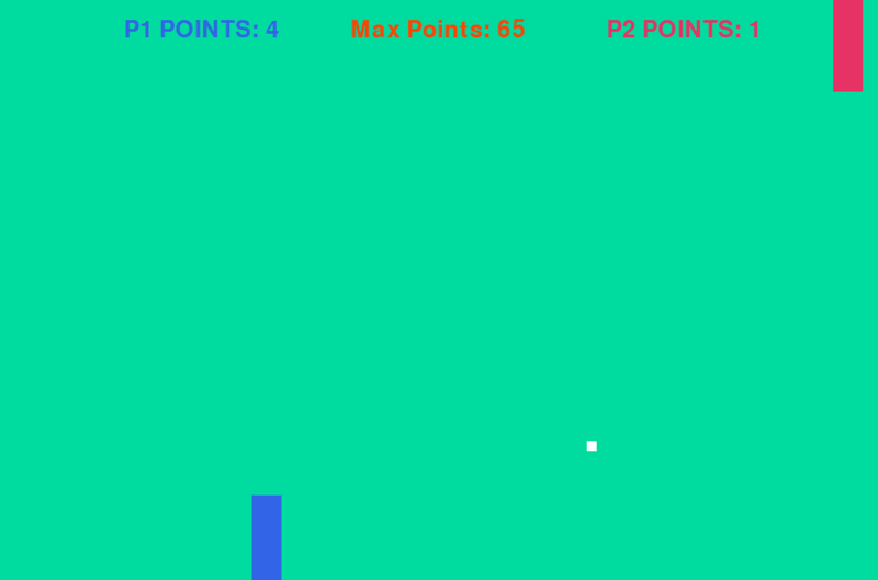 A Pong game using Pygame